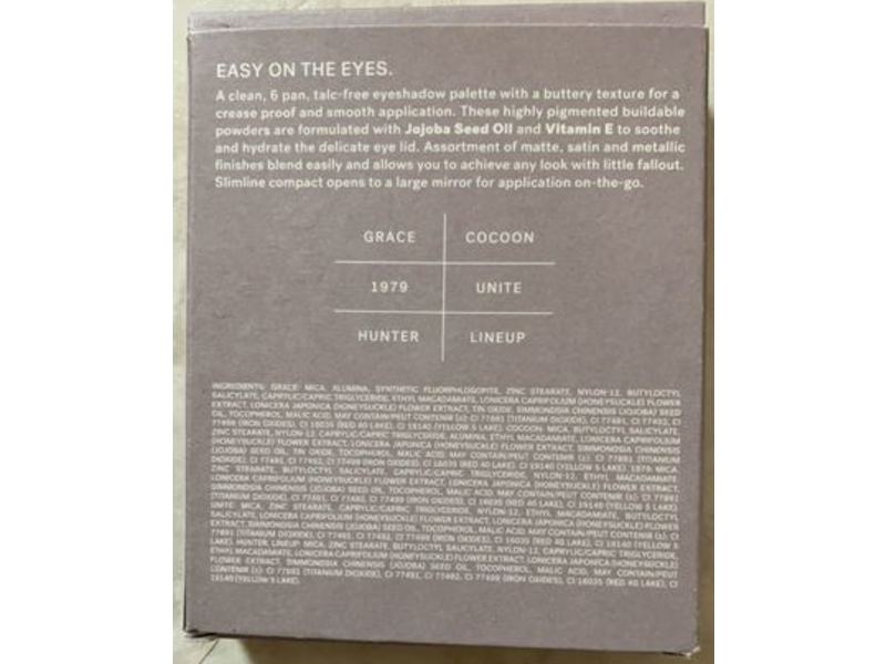 Ilia The Necessary Eyeshadow Palette, Talc Free + Vitamine E, Warm Nude, 0.05 oz/1.5 g