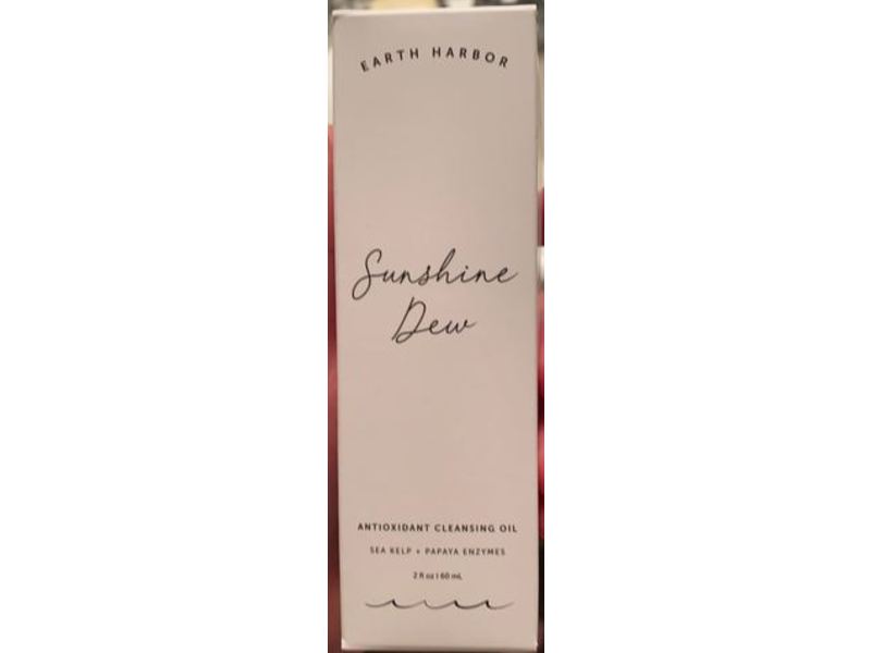Earth Harbor Sunshine Dew Antioxidant Cleansing Oil, Sea Kelp + Papaya Enzymes, 2 fl oz/60 mL
