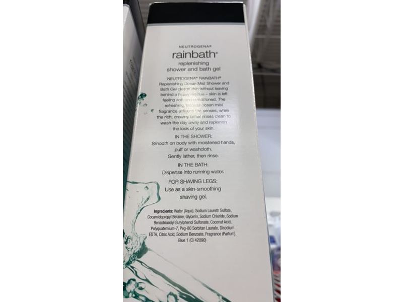 Neutrogena Rainbath Replenishing Shower & Bath Gel, Ocean Mist, 40 fl oz/1182 mL