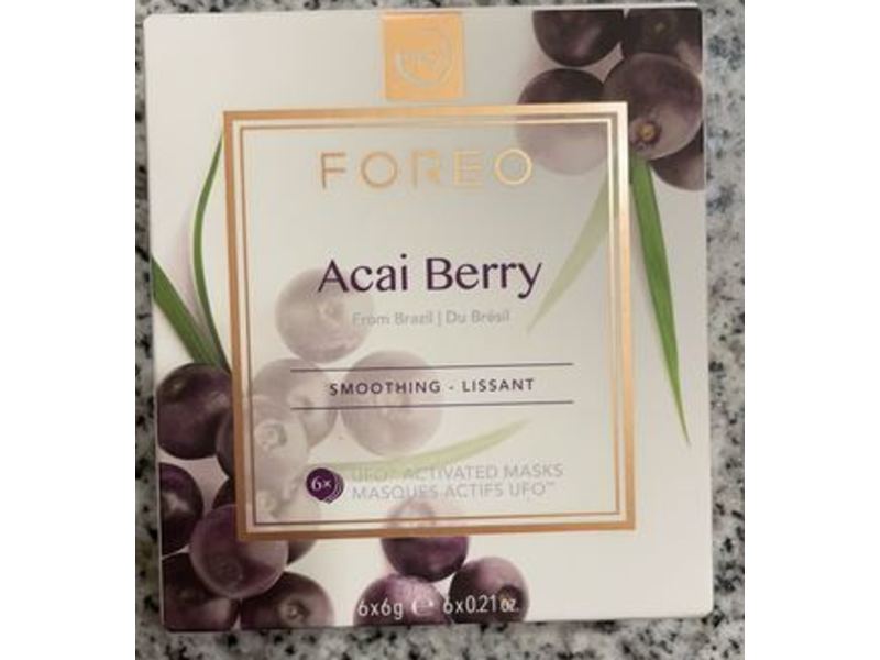 Foreo Ufo Activated Mask, Acai Berry, 6 Count