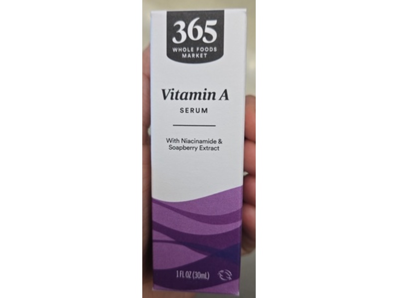 365 Whole Foods Market Vitamin A Serum, Niacinamide & Soapberry Extract, 1 fl oz/30 mL