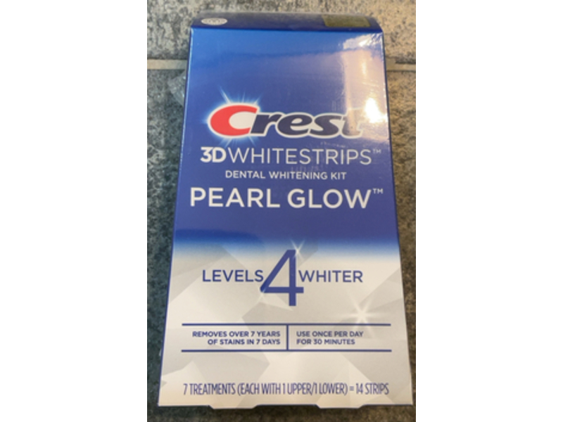 Crest 3D Whitestrips Pearl Glow Teeth Dental Whitening Kit, 14 Count