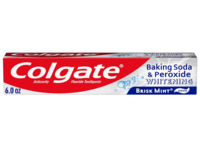 Colgate Fluoride Toothpaste, Baking Soda & Peroxide, Brisk Mint, 6.0 oz/170 g - thumbnail 1