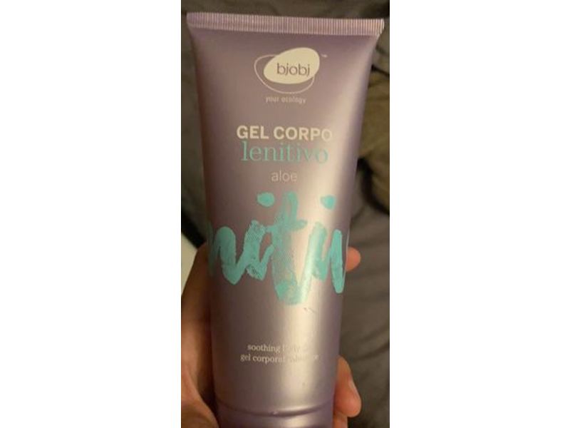 Bjobj Gel Corpo Lenitivo Soothing Body Gel, Aloe, 6.76 fl oz/200 ml