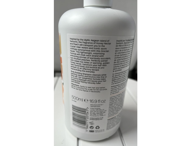 Philip Kingsley Weighless Shampoo, Honey Nectar & Peach, 16.9 fl oz/500 mL