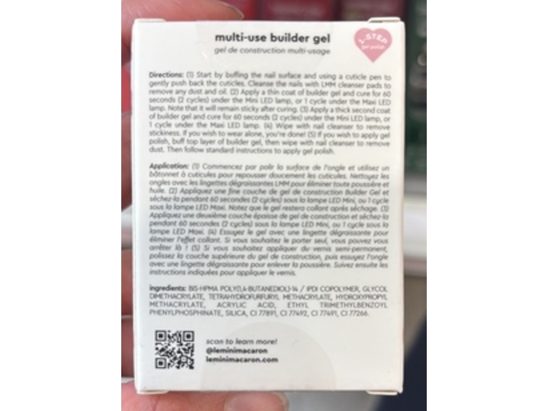 Le Mini Macaron Multi-Use Builder Gel, Dusty Rose, 8.5 mL