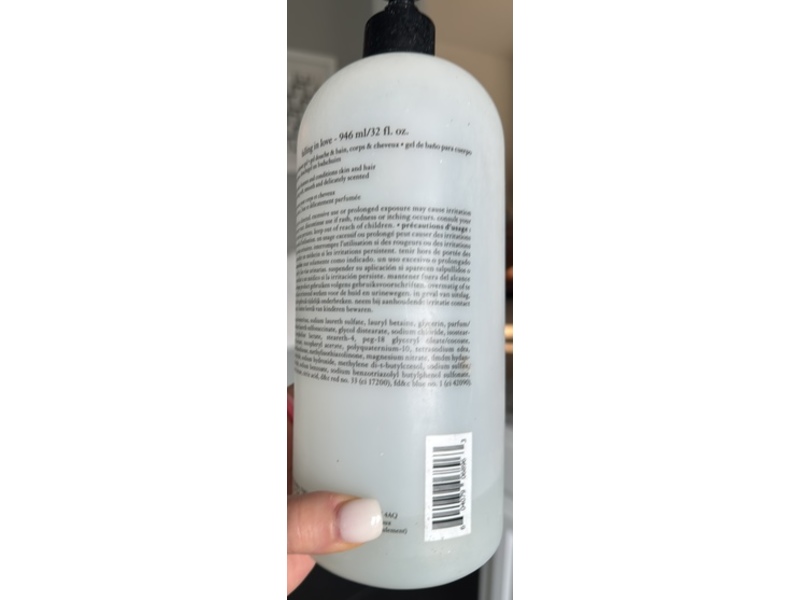 Philosophy Falling In Love Shampoo Bath & Shower Gel, 32 fl oz/946 mL