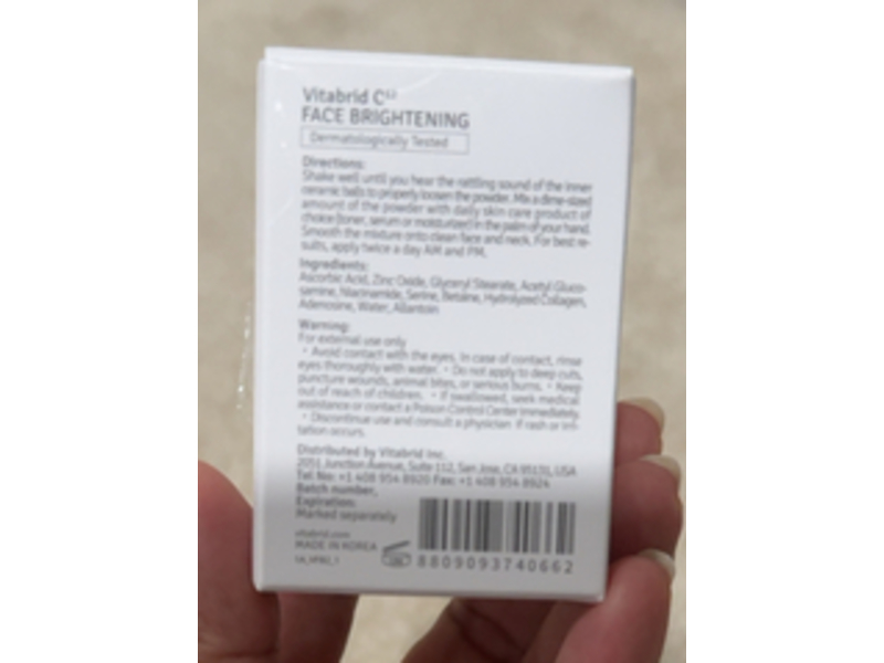 Vitabrid C¹² Face Brightening, 0.04 oz/1.2 g