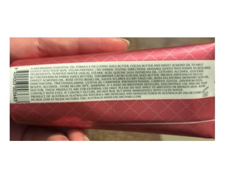 Australia Naturals Divine Hand Balm, Red Rose & Clary Sage, 2.99 fl oz/85 mL