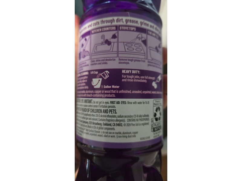 Pine-Sol Multi-Surface Cleaner, Lavender Clean, 24 fl oz/709 mL