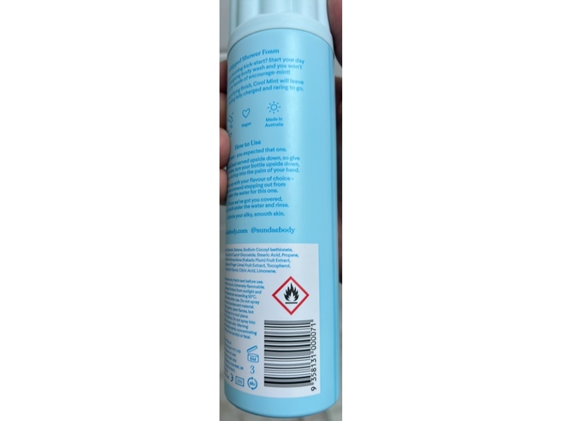 Sundae Whipped Shower Foam, Cool Mint, 8.9 fl oz/265 mL