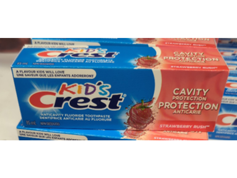 Crest Kid's Anticavity Fluoride Toothpaste, Strawberry Rush, 85 mL