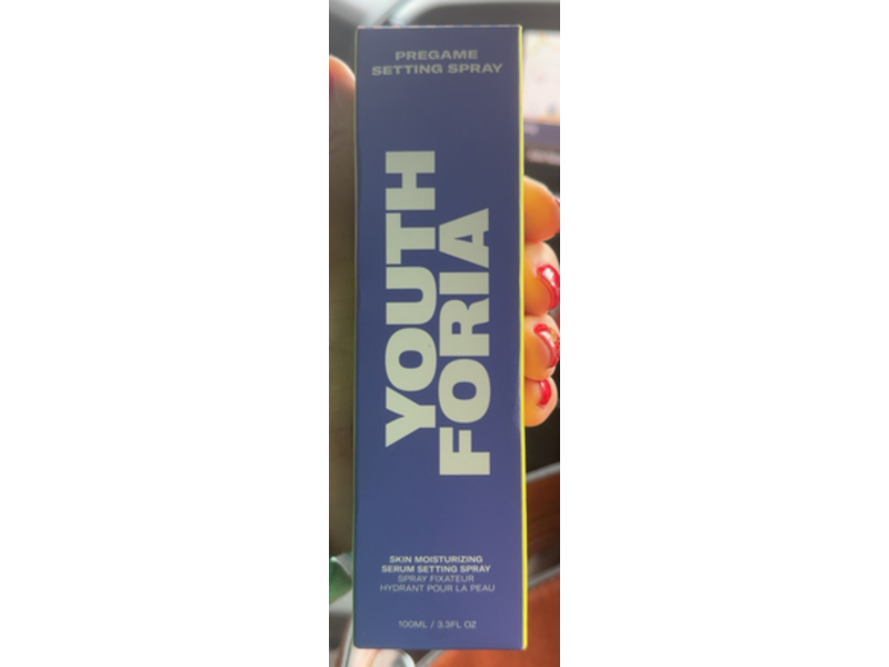 Youth Foria Pregame Skin Moisturizing Serum Setting Spray, 3.3 fl oz/100 mL