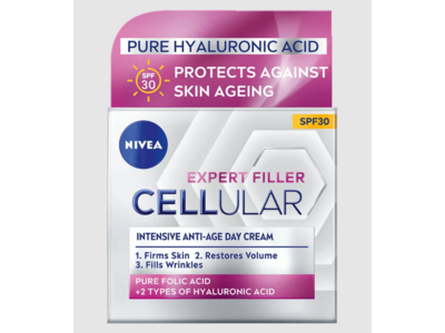Nivea Cellular Expert Filler Intensive Anti-Aging Facial Cream, SPF 30, 50 mL