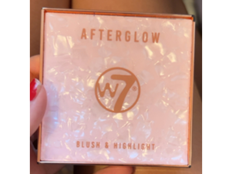 W7 Afterglow Blush & Highlight, Pink, 0.17 oz/5 g