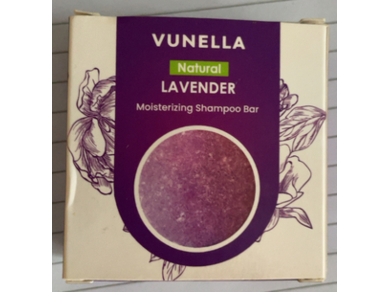 Vunella Moisturizing Shampoo Bar, Lavender, 1.9 oz