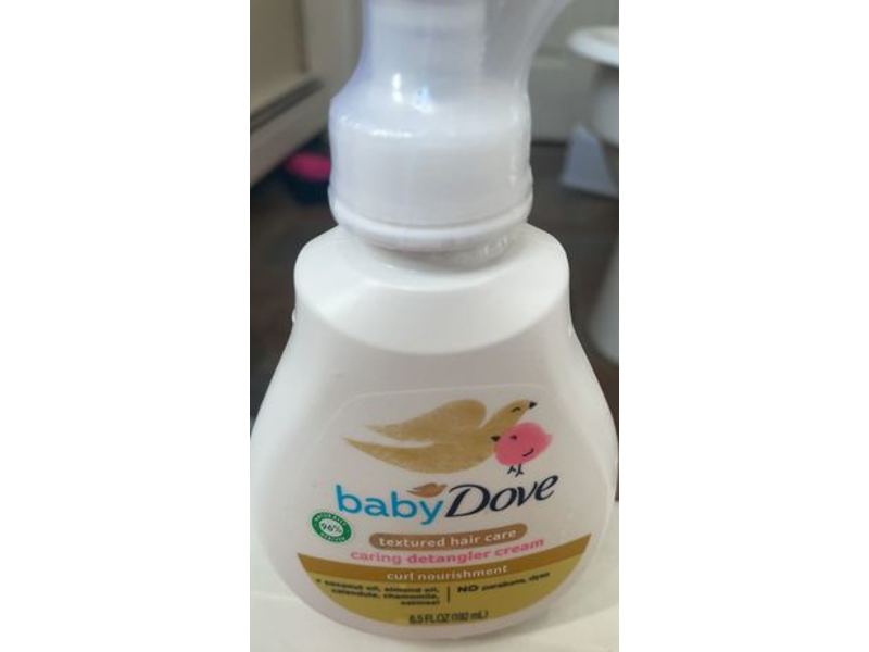 Baby Dove Textured Hair Care Caring Detangler Cream, Curl Nourishment, 6.5 fl oz/192 mL