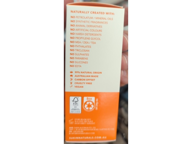 Sukin Natural Actives Brightening Serum, Ultra Stable Vitamin C, 0.85 fl oz/25 mL