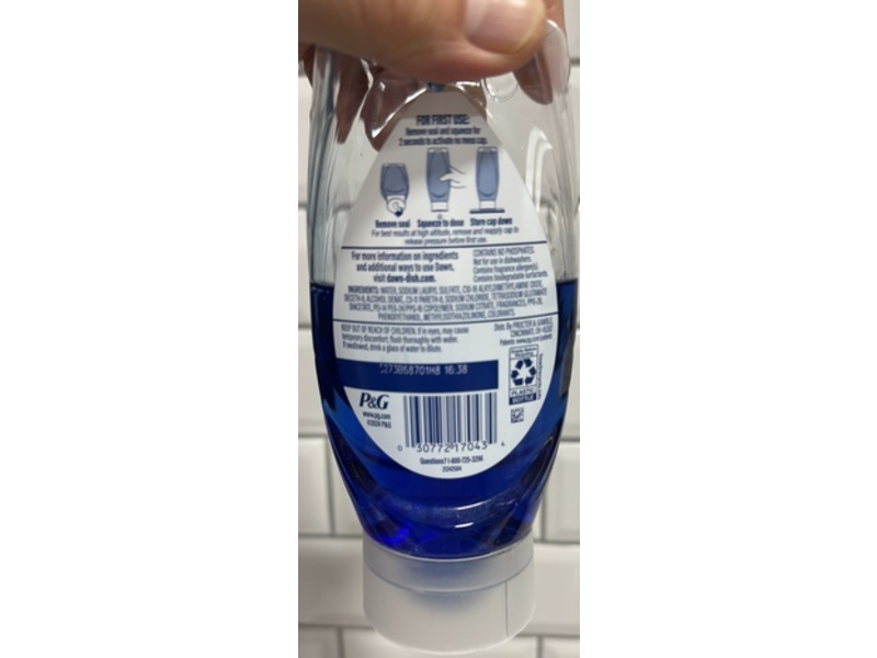 Dawn Platinum Dishwashing Liquid, Fresh Rain Scent, 11.8 fl oz/348 mL