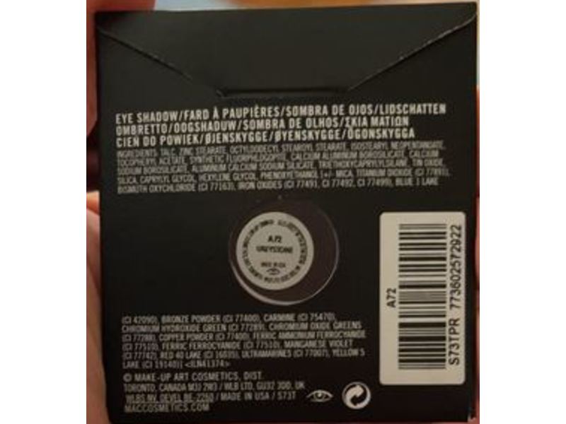 M.A.C. Eye Shadow, Far Greystone, 0.05 oz/1.5 g