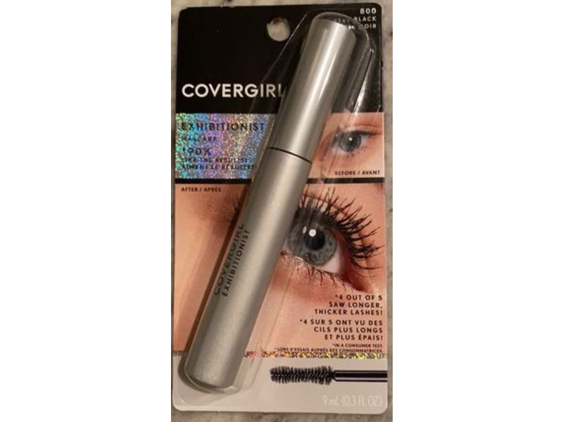 Covergirl Exhibitionist Mascara, 800 Very Black, 0.3 fl oz/9 mL