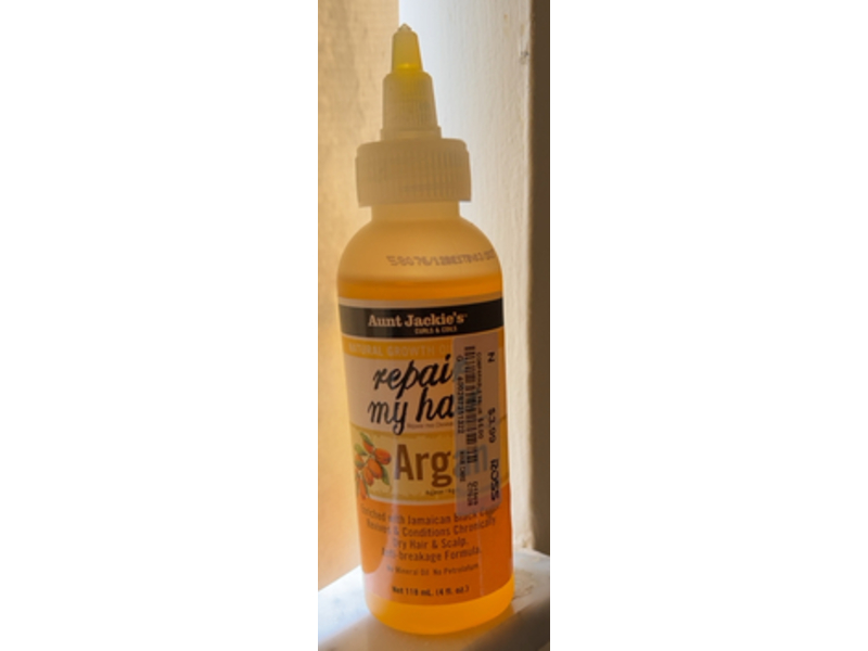 Aunt Jackie's Natural Growth Repair My Hair, Argan, 4 fl oz/118 mL
