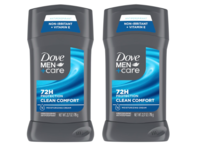 Dove Men+Care Antiperspirant Deodorant, Clean Comfort, 2.7 oz76 g, Pack of 2 - thumbnail 1