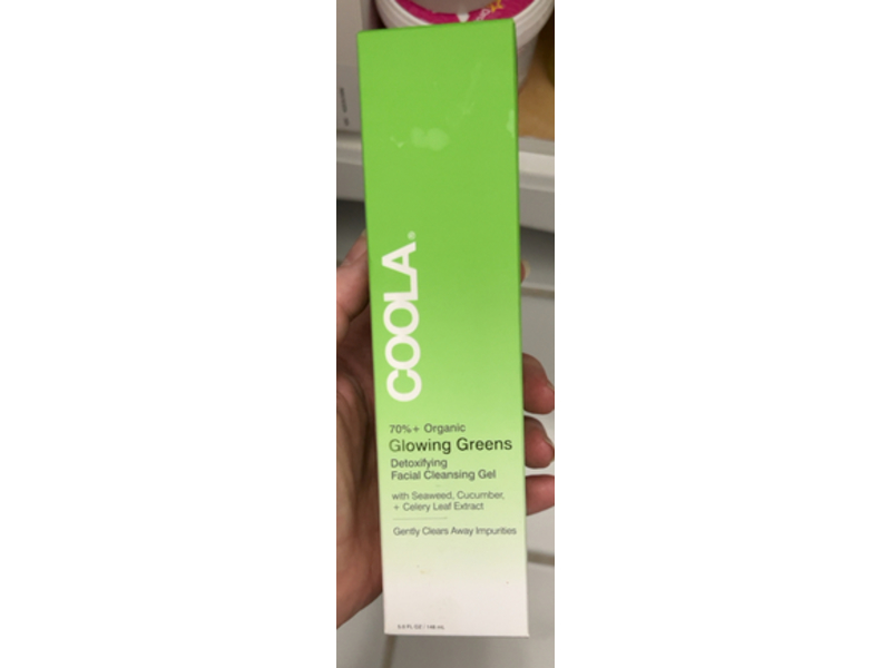 Coola Glowing Greens Detoxifying Facial Cleansing Gel, Seaweed , Cucumber + Celery Leaf Extract, 5 fl oz/148 mL