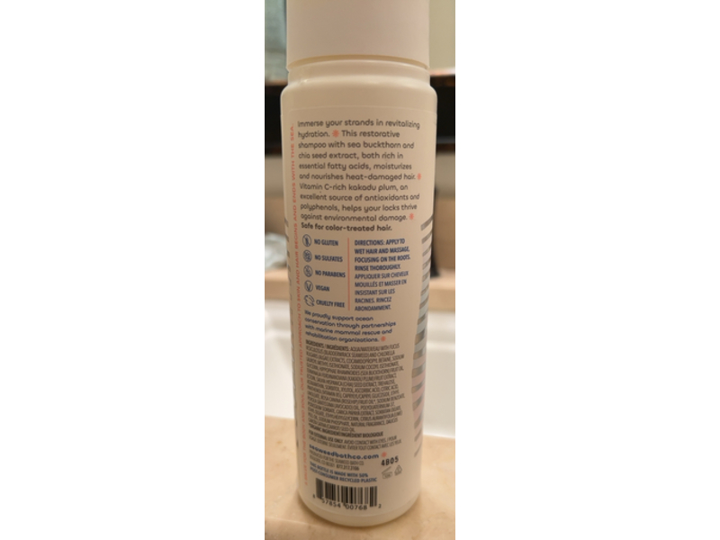 Seaweed Bath Co. Heat Care Shampoo, Lime Papaya, 12 fl oz/354 mL