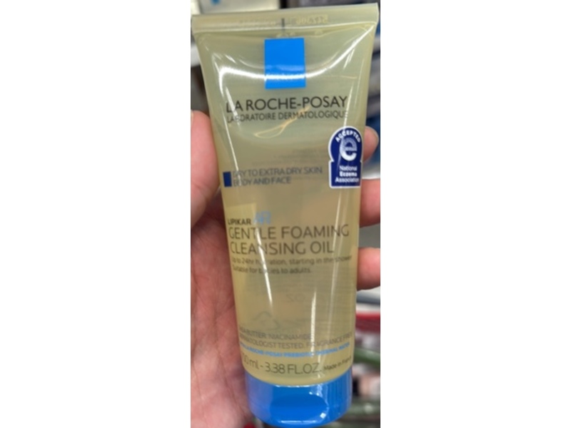 La Roche-Posay Lipikar AP+ Gentle Foaming Cleansing Oil, 3.38 fl oz/100 mL