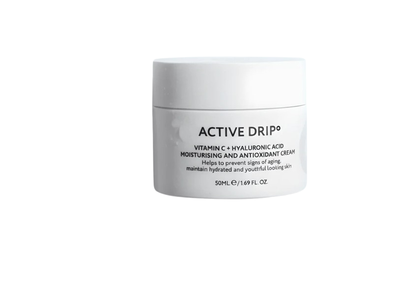 Active Drip Moisturizing And Antioxidant Cream, Vitamin C + Hyaluronic Acid, 1.69 fl oz/50 mL