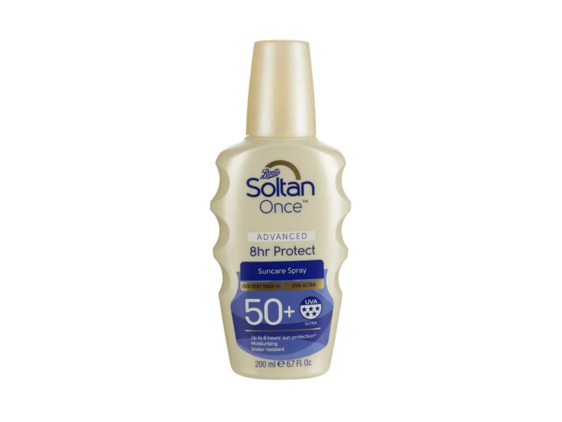 Boots Soltan Once Advanced 8hr Protect Suncare Spray, SPF 50+, 6.7 fl oz/200 mL