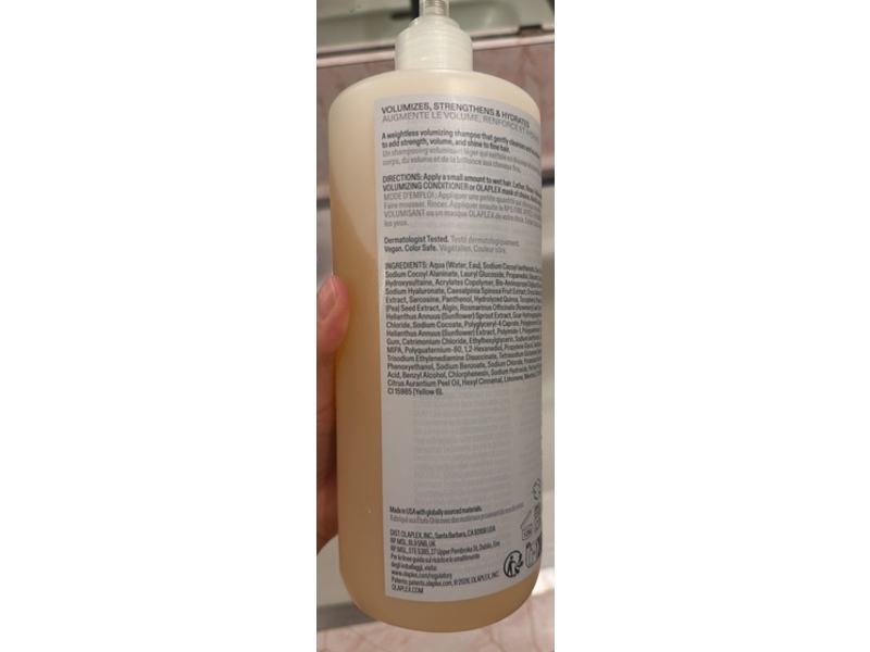 Olaplex N°.4 Fine Volumizing Shampoo, 33.8 fl oz/1 L