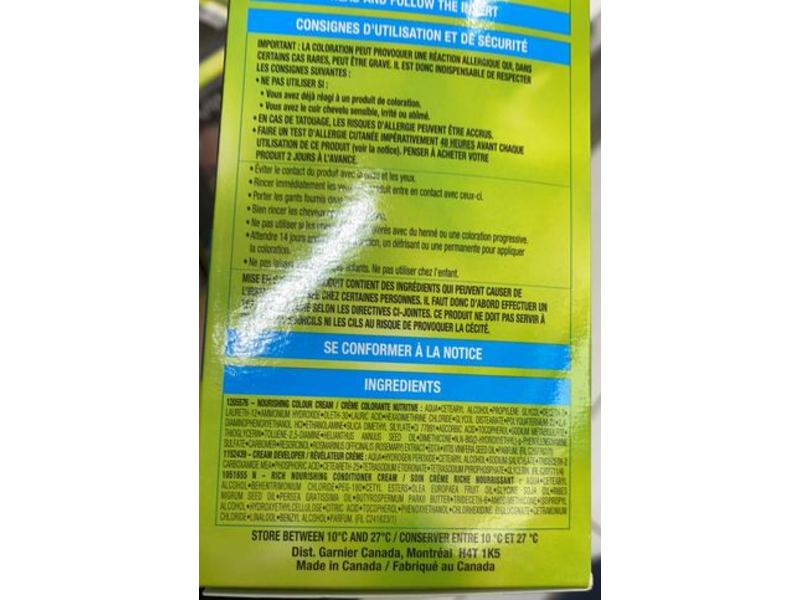 Garnier Nutrisse Ultra Hair Color, 210 Blue Black, 1 Applicator