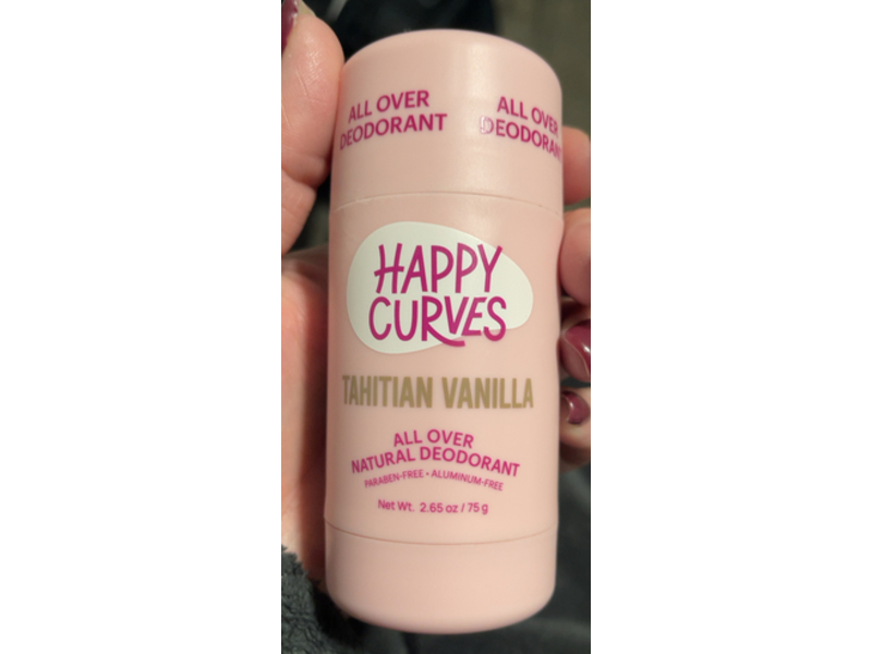 Happy Curves All Over Natural Deodorant, Tahitian Vanilla, 2.65 oz/75 g