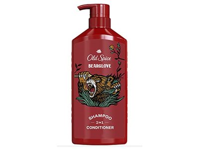 Old Spice Bearglove 2 In 1 Shampoo & Conditioner, 21.9 fl oz/650 mL