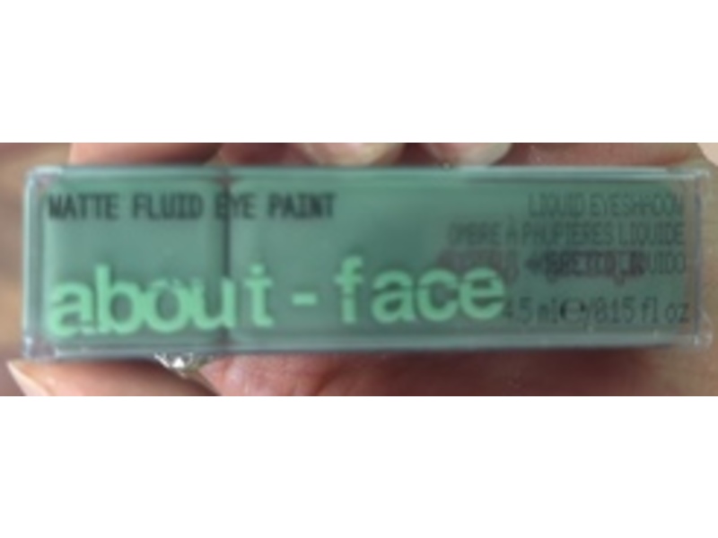 About-Face Matte Fluid Eye Paint Liquid Eyeshadow, Sage Advice, 0.15 fl oz/4.5 mL