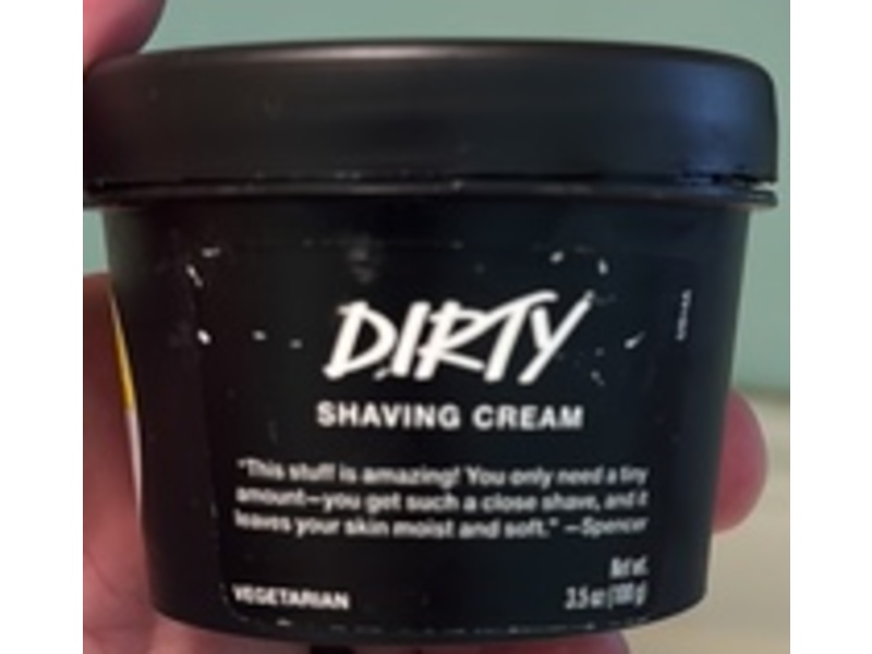 Lush Shaving Cream, Dirty, 3.5 oz/100 g