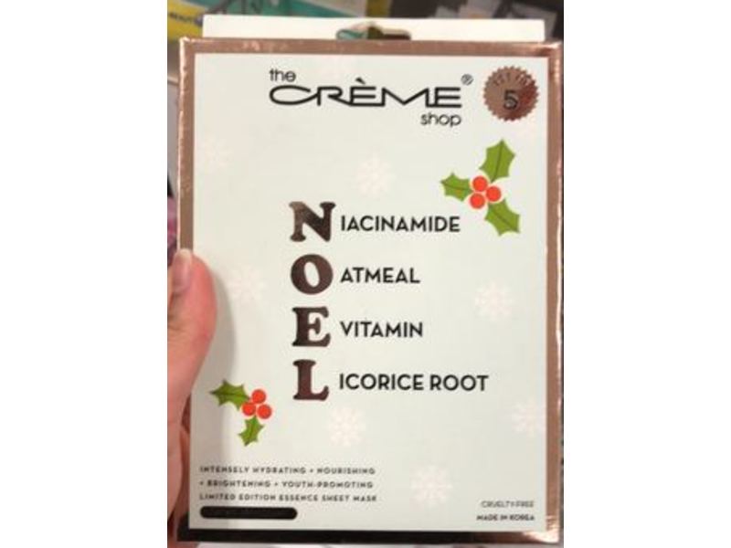 The Creme Shop Noel Essance Sheet Mask, 5 Count