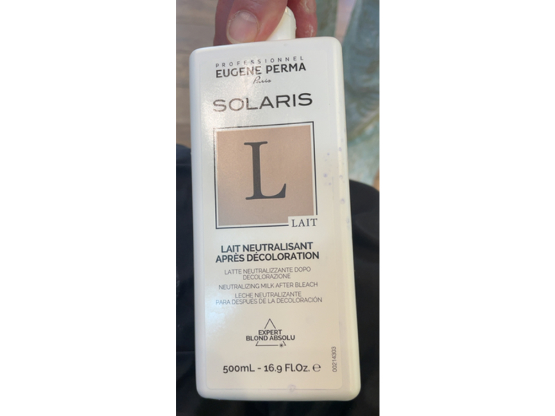 Eugene Perma Solaris Lait Neutralizing Milk After Bleach, 16.9 fl oz/500 mL