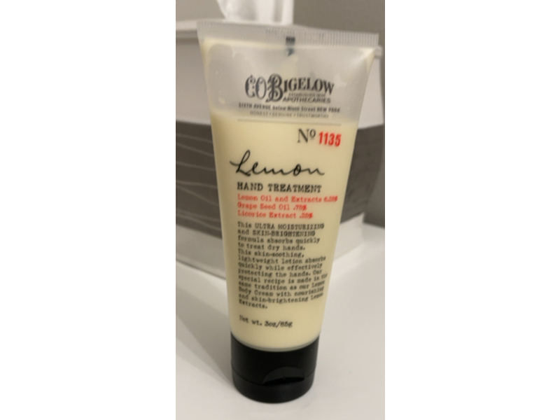 C.O. Bigelow No 1135 Hand Treatment, Lemon, 3 oz/85 g