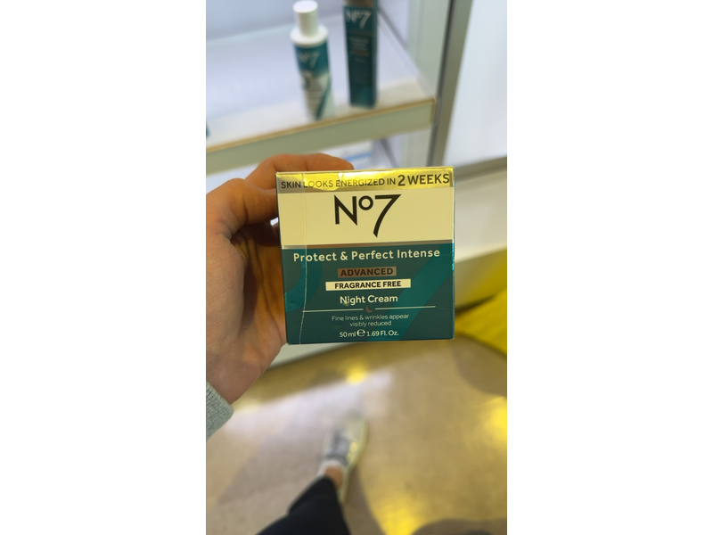 No7 Protect & Perfect Intense Advanced Fragrance Free Night Cream,1.69 fl oz/50 mL