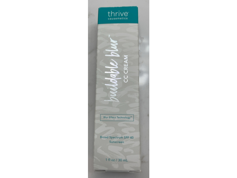 Thrive Causemetics Buildable Blur CC Cream, SPF 40, 150 Light, 1 fl oz/30 mL