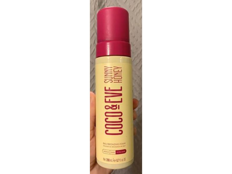 Coco & Eve Sunny Honey Bali Bronzing Self Tanner Mousse, Ultra Dark, 6.7 fl oz