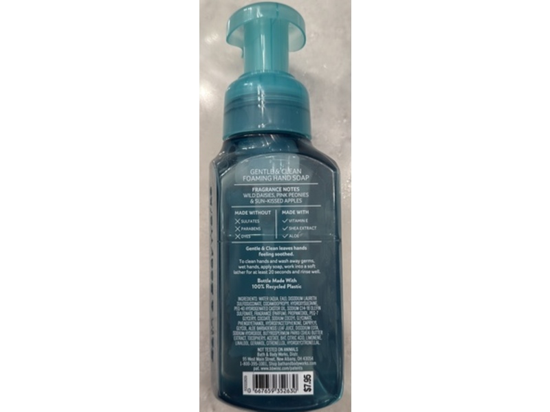 Bath & Body Works Gentle & Clean Foaming Hand Soap, Beautiful Day, 8.75 fl oz/259 mL