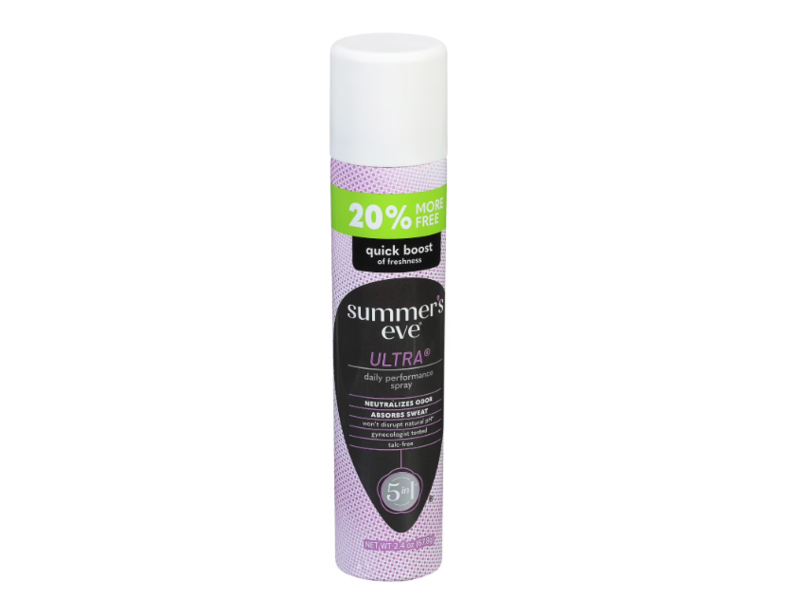 Summer's Eve 5 In1 Ultra Daily Performance Spray, 2.4 oz/67.8 g