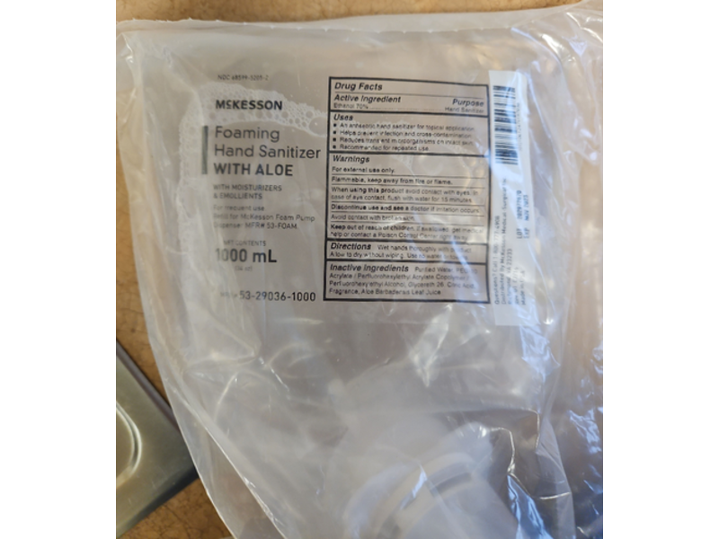 McKesson Foaming Hand Sanitizer with Aloe, 1000 mL