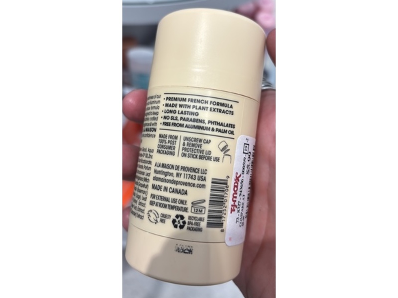 A La Maison De Provence Deodorant, Honeysuckle, 2.4 oz/70 g