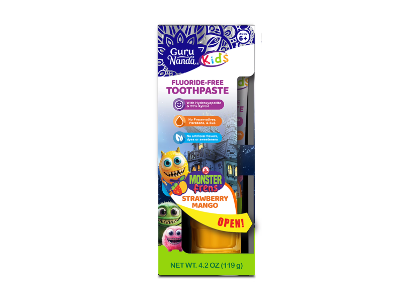 Guru Nanda Kid's Toothpaste, Strawberry Mango, 4.2 oz/119 g