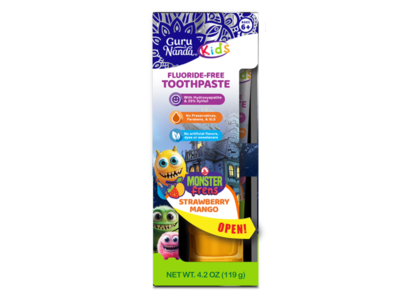Guru Nanda Kid's Toothpaste, Strawberry Mango, 4.2 oz/119 g